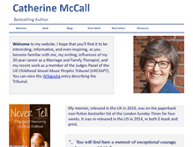 Tablet Screenshot of catherinemccall.net